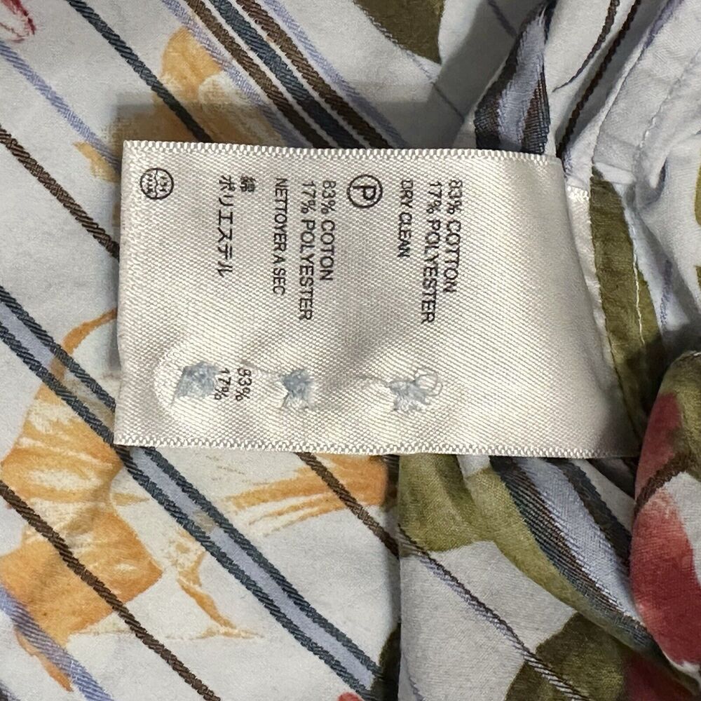 Tommy Bahama Shirt Men’s Medium Tropical Floral Print Button Down Long Sleeve - Picture 8 of 9